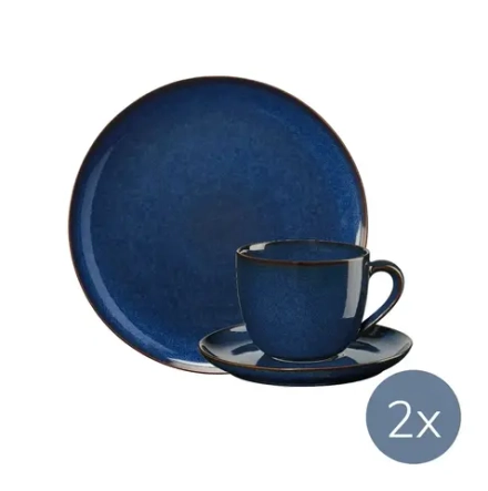 ASA Кофейный набор Saisons Midnight Blue на 2 персоны (6 шт.) 27130119 + 27141119