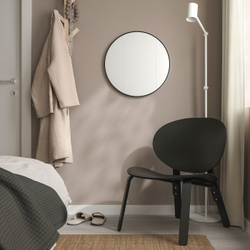IKEA LINDBYN  (ИКЕА ЛИНДБИН)  -  Зеркало - чёрное 50 см