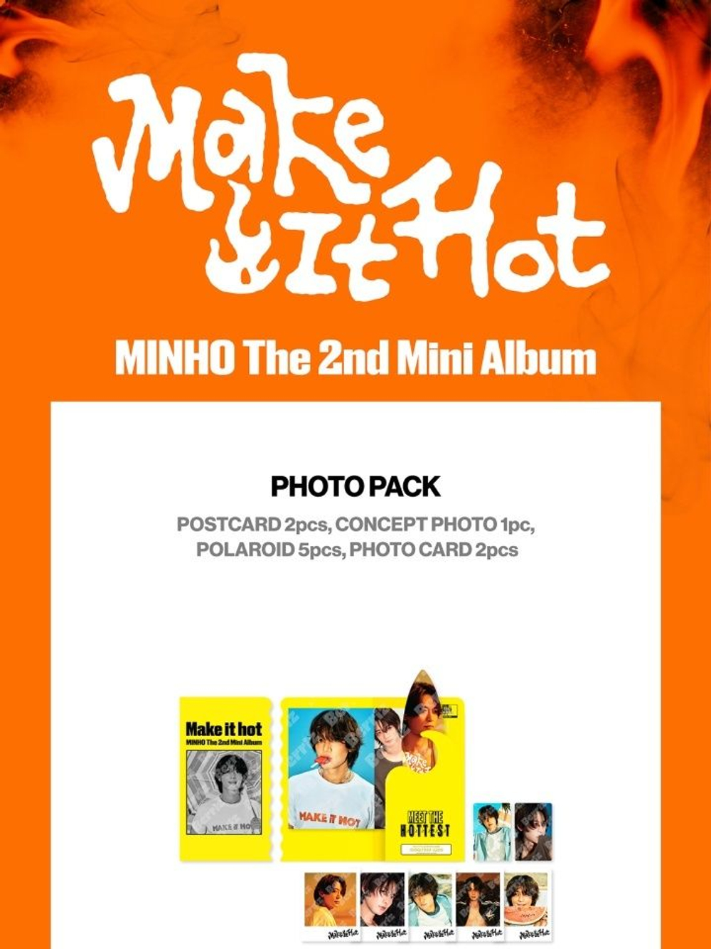 (ПРЕДЗАКАЗ) товары MINHO - Make it hot 2nd Mini Album MD PHOTO PACK