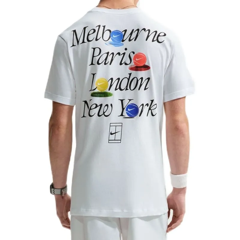 Теннисная футболка Nike Court Dri-Fit Tennis - white
