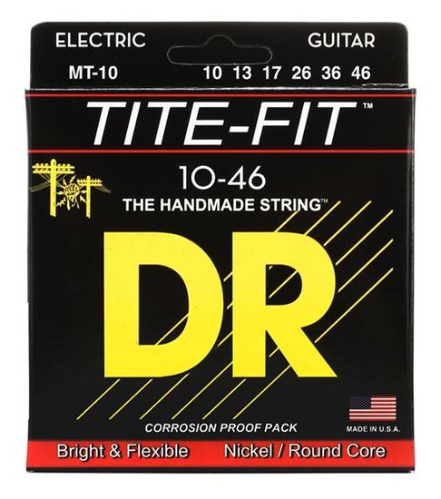 MT-10 Tite-Fit Комплект струн для электрогитары, никелированные, Medium, 10-46, DR
