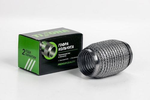 Гофра 55/120 (AISI 304 wire mesh, interlock) P55120WM