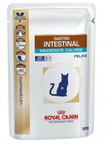 Влажный корм для кошек Royal Canin Gastro Intestinal Moderate Calorie при проблемах с ЖКТ 12 шт. х 85 г (кусочки в желе)