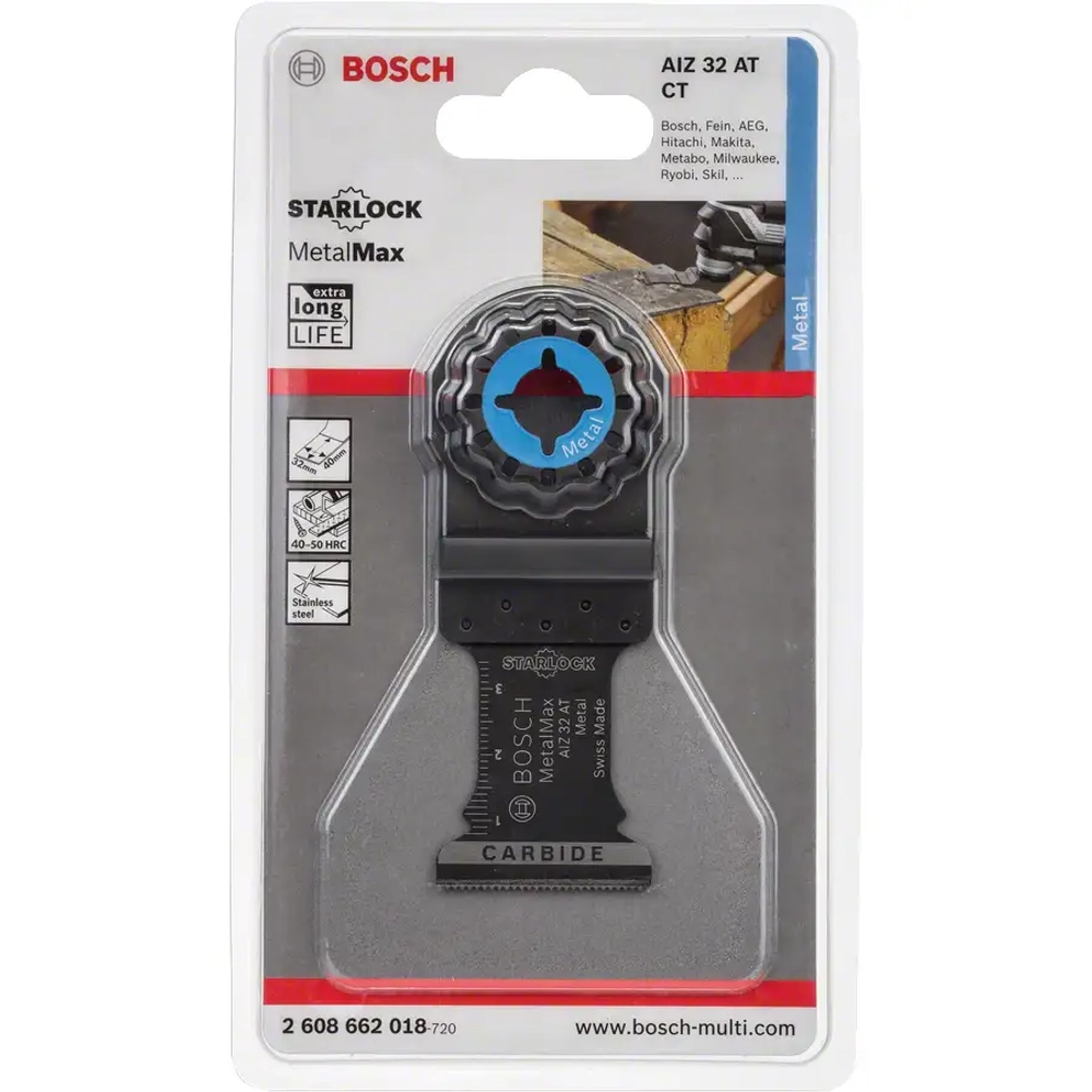 Погружное полотно Carbide AIZ 32 AT Metal BOSCH 2608662018