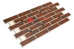 Клинкерная фасадная термопанель ЭППС Paradyz Cloud Brown 1150x540