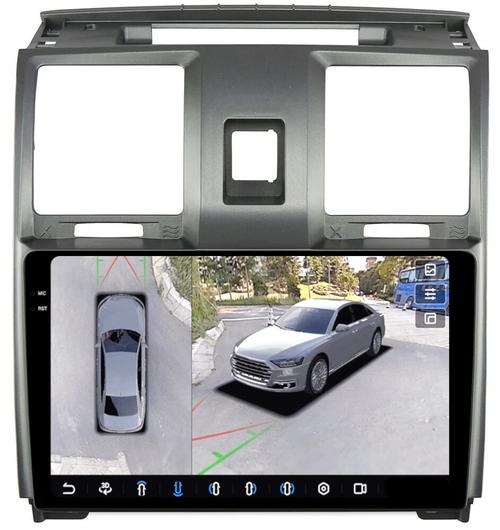 Магнитола для УАЗ Патриот, Пикап 2012-2016 - FarCar BX3109M-360 монитор 9.5" 2K QLED на Android 13, Быстрая, CarPlay, 4G SIM-слот, 4 камеры в комплекте