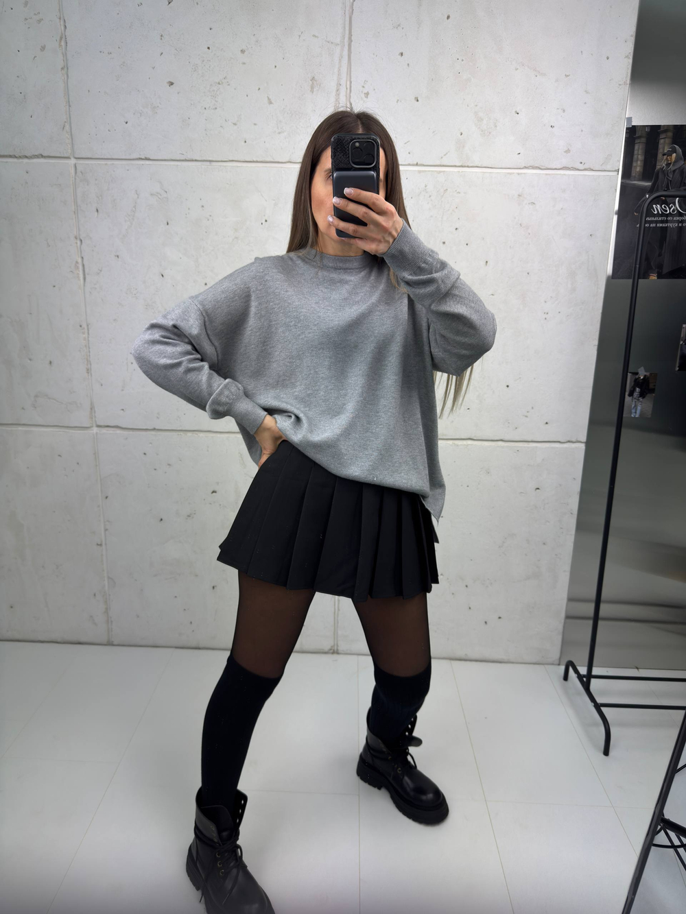 Свитер женский арт 272 цвет "серый"