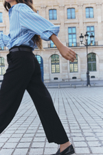 БРЮКИ С ОТВОРОТАМИ — ZARA