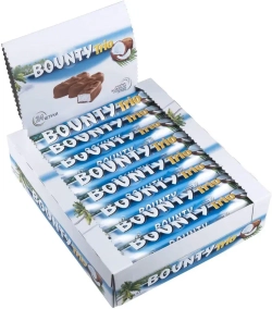Bounty Батончик шоколадный, Трио, 82.5г., блок 144шт., Баунти