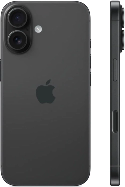 Смартфон Apple A3287 iPhone 16 256Gb черный моноблок 3G 4G 1Sim 6.1" 1179x2556 iOS 18 48Mpix 802.11 a/b/g/n/ac/ax/be NFC GPS Protect