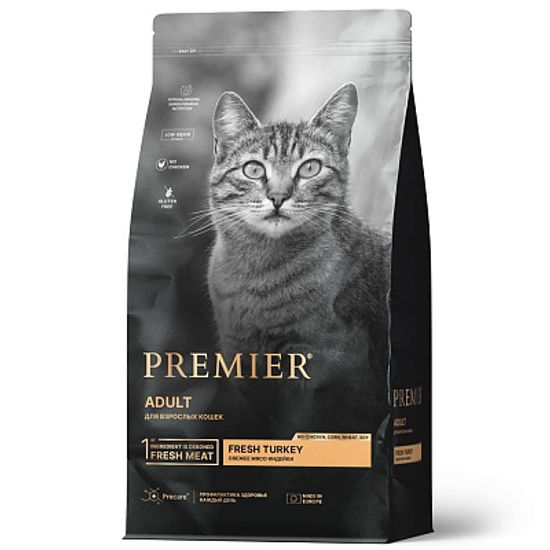 Premier Cat Turkey ADULT сухой корм для кошек с свежей индейкой
