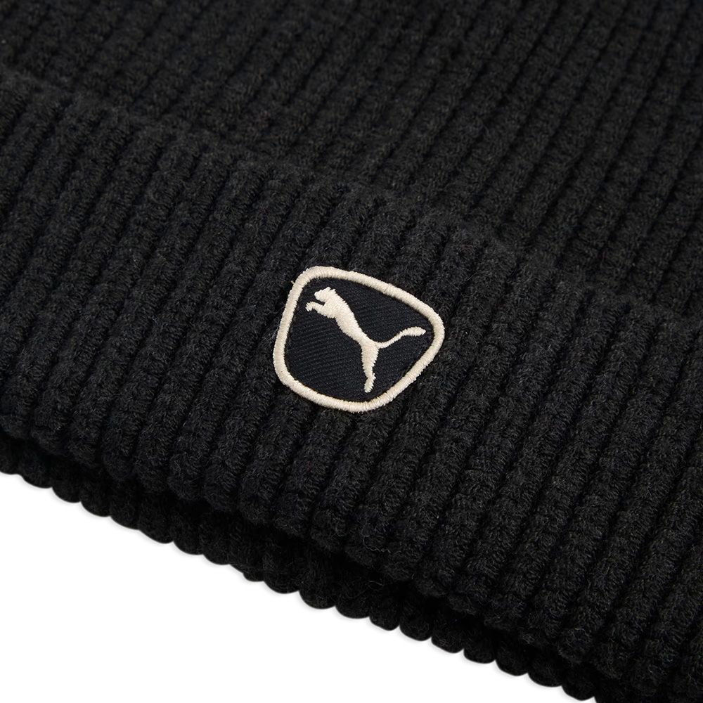 Шапка PUMA Cat Patch Mid Crown Beanie, 02735601, 100% полиэстер, черный