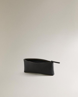 ZARA HOME КОЖАНЫЙ НЕСЕССЕР ДЛЯ ХРАНЕНИЯ, ЧЕРНЫЙ
