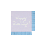 Салфетки маленькие цветные "С Днем Рождения" [Happy Birthday] 16 шт. (12,7 x 12,7 см)