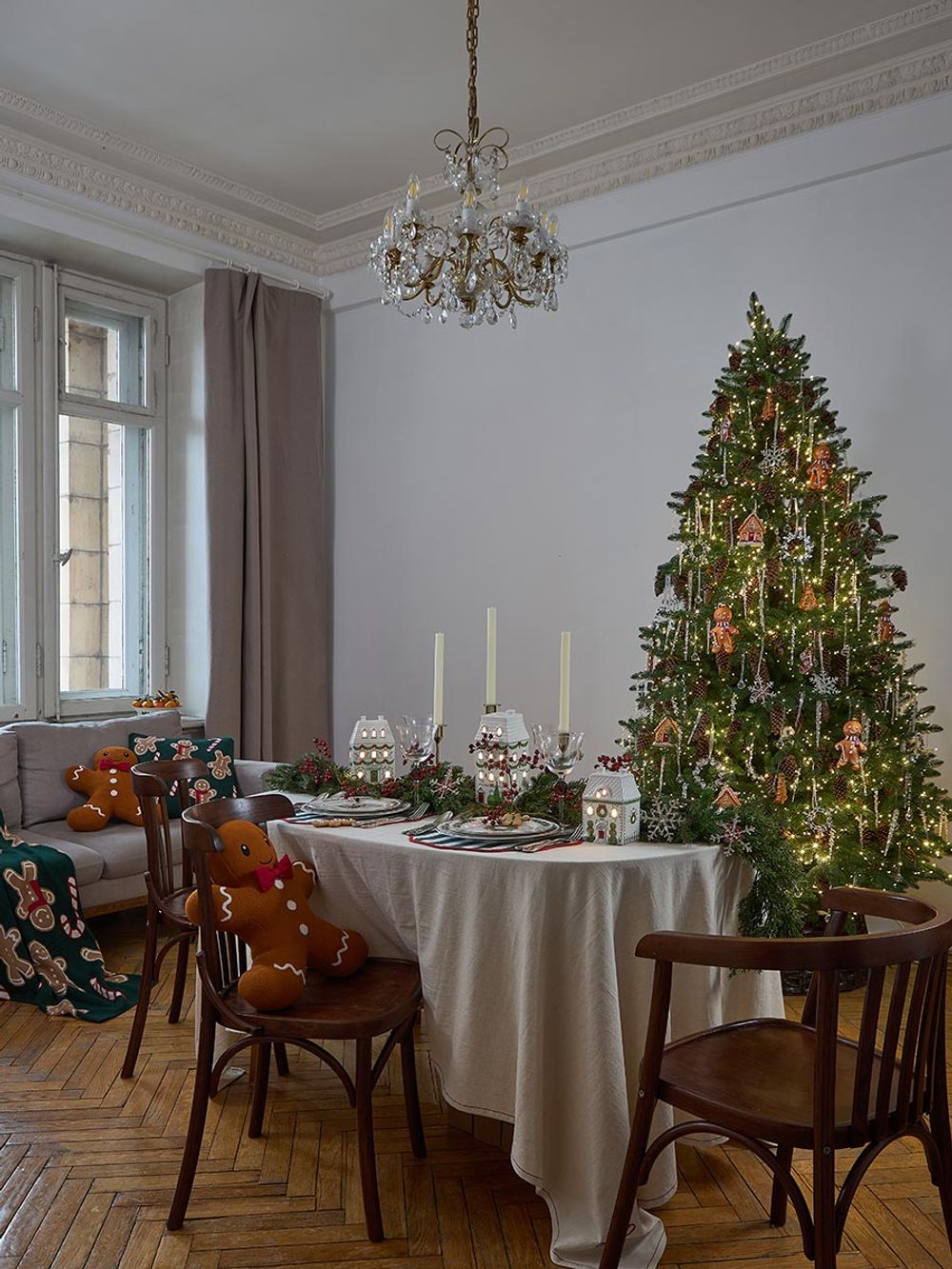 Набор елочных украшений Christmas diamonds из коллекции New Year Essential, 4 шт.