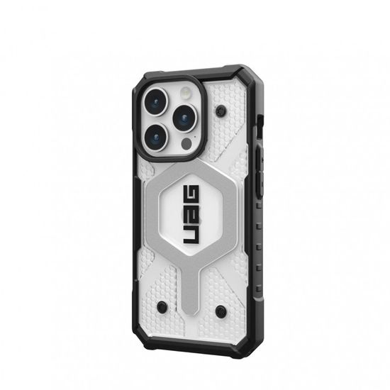 Чехол с поддержкой MAGSAFE Uag Pathfinder для iPhone 15 Pro MAX 6.7", цвет прозрачный (iCe)
