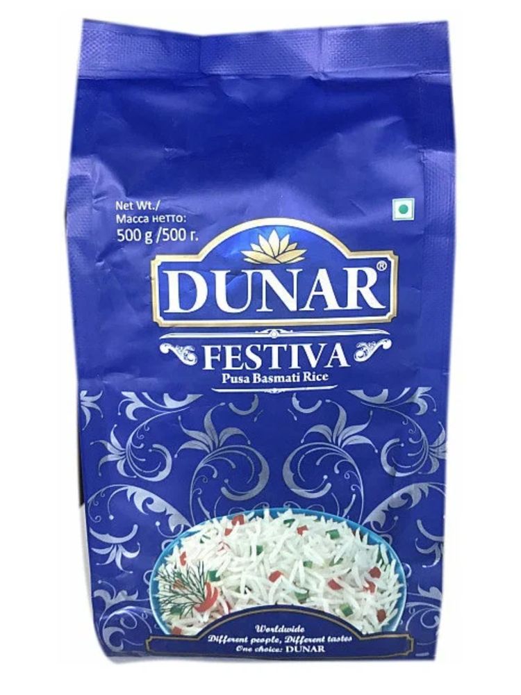 Рис Dunar Басмати Festiva шлифованный 500 г 2 шт