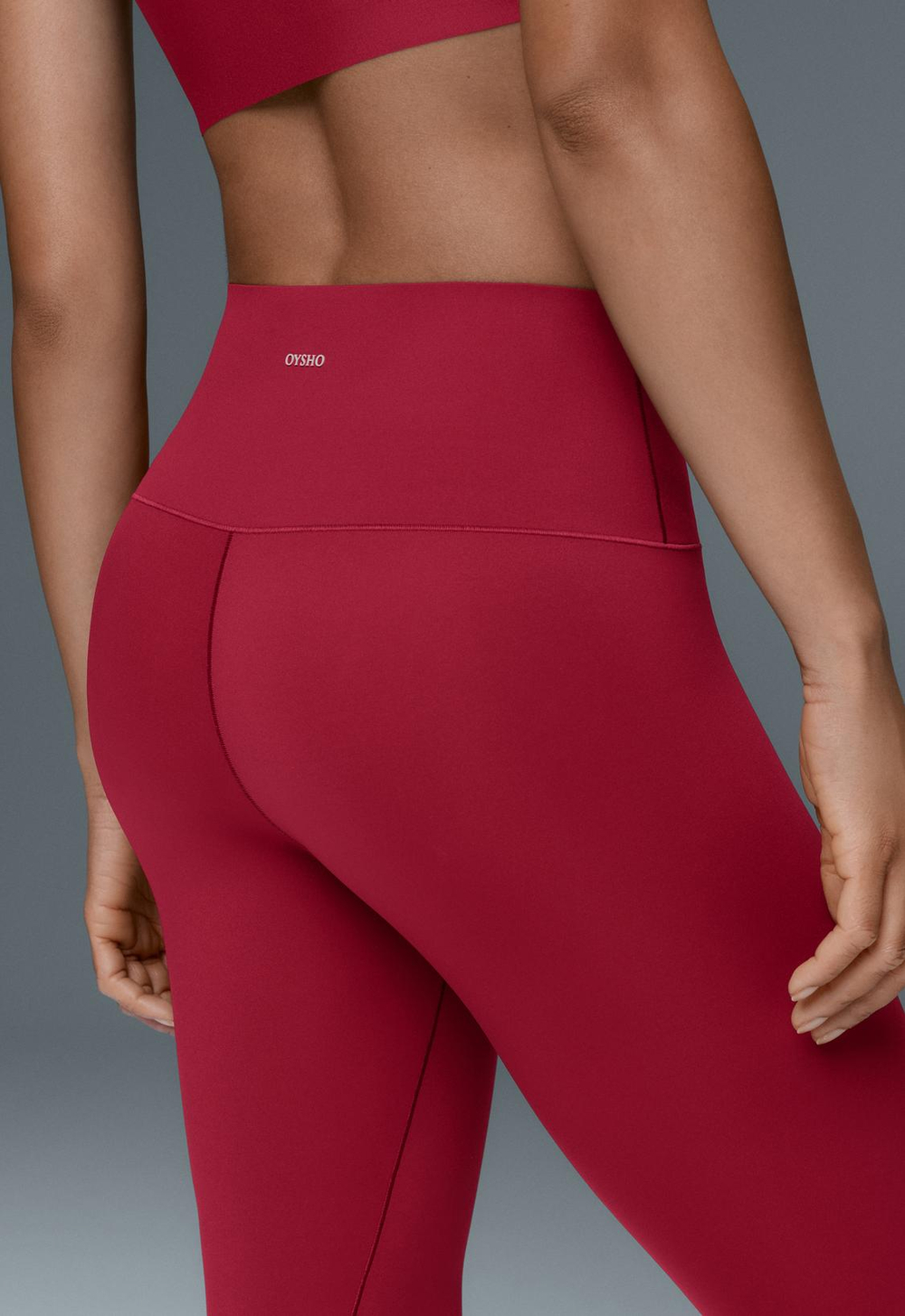 OYSHO Легинсы до щиколотки High rise Perfect-adapt, розовый