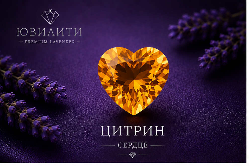 Цитрин Сердце