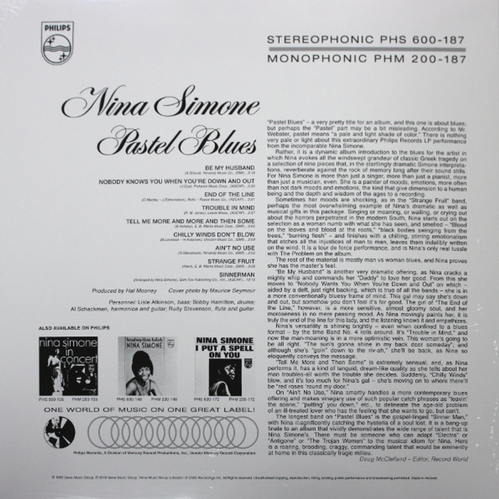 Nina Simone / Pastel Blues (LP)
