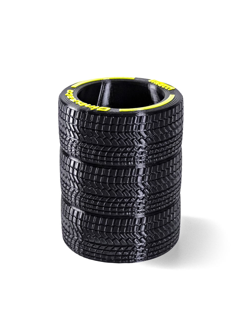 Подставка для карандашей "Автошины Pirelli", высота 10,5 см. 3D печать