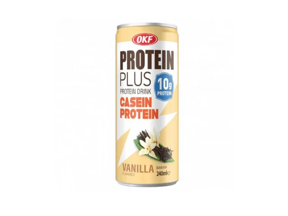 Напиток б/а "OKF Protein Plus Vanilla" 240мл (24)