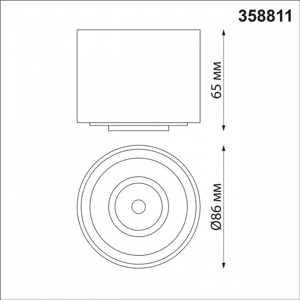 Накладной светильник Novotech Gesso 358811
