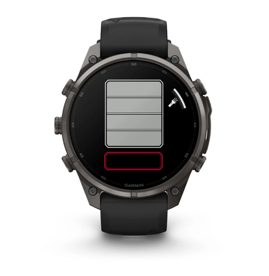 Умные часы Garmin Fenix 9 PRO, 47 мм, AMOLED, Sapphire Carbon Gray DLC Titanium with Black/Pebble Gray Silicone