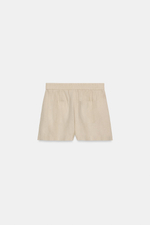 БЕРМУДЫ ИЗ СМЕСОВОГО ЛЬНА С ЭЛАСТИЧНЫМ ПОЯСОМ — ZARA