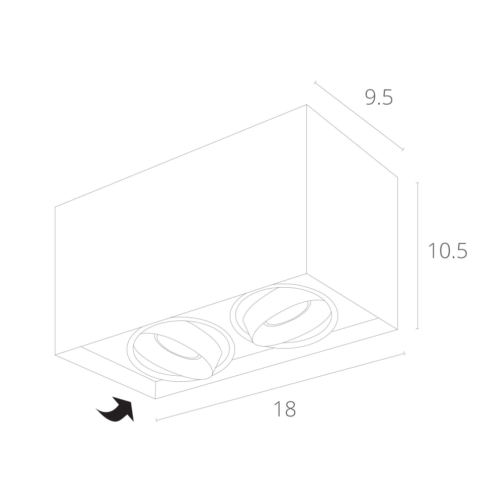 Светильник потолочный Arte Lamp Pictor A5654PL-2BK