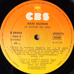 Julio Iglesias ‎– 24 Exitos De Oro 2LP (Испания 1979г.)