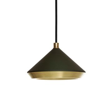 Bert Frank Shear Pendant Black & Brass pendant