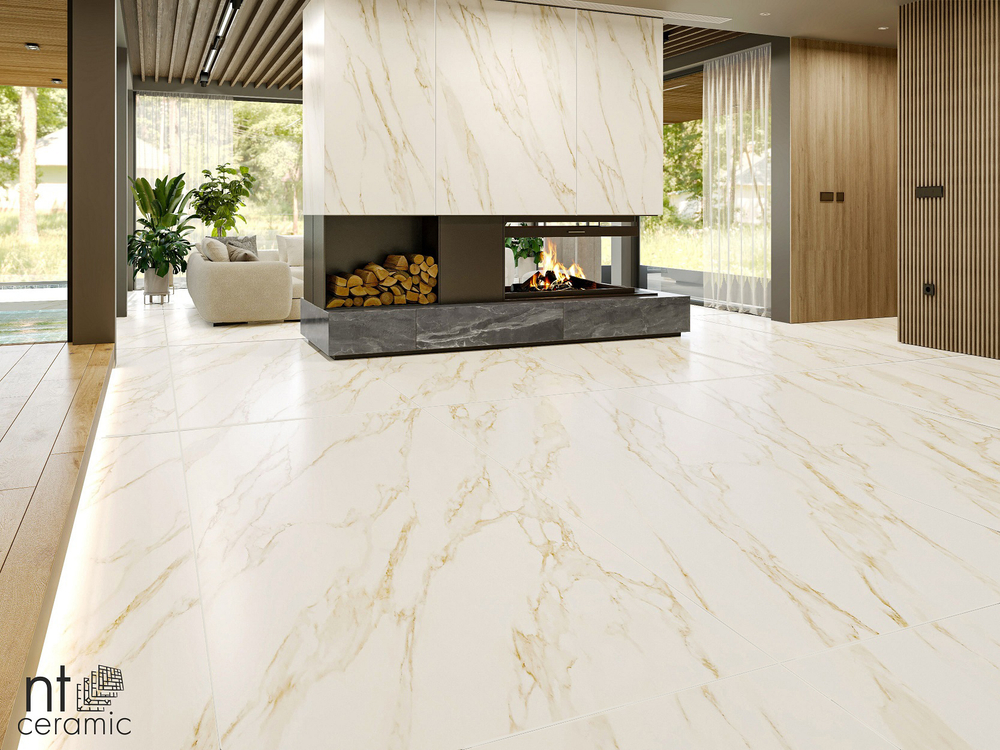 NT Ceramic Atlas Home Arabesco Gold 120x270