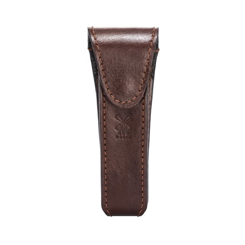 Дорожный чехол для Т-образной бритвы MUEHLE, коричневая кожа (RT 7)