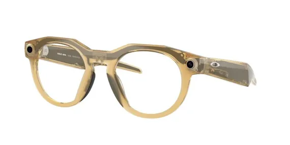 Умные очки Oakley Meta HSTN 00W8002 (Светло-жёлтая оправа, фотохромные коричневые линзы) Light Curry/Transitions Brown 145-51