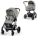 Коляска Cybex Balios S Lux SLV complete Cloud T Leaf Green Plus Base T 4 в 1 Stone Grey с дождевиками