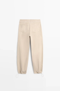 Massimo Dutti Брюки свободного кроя,бежевый