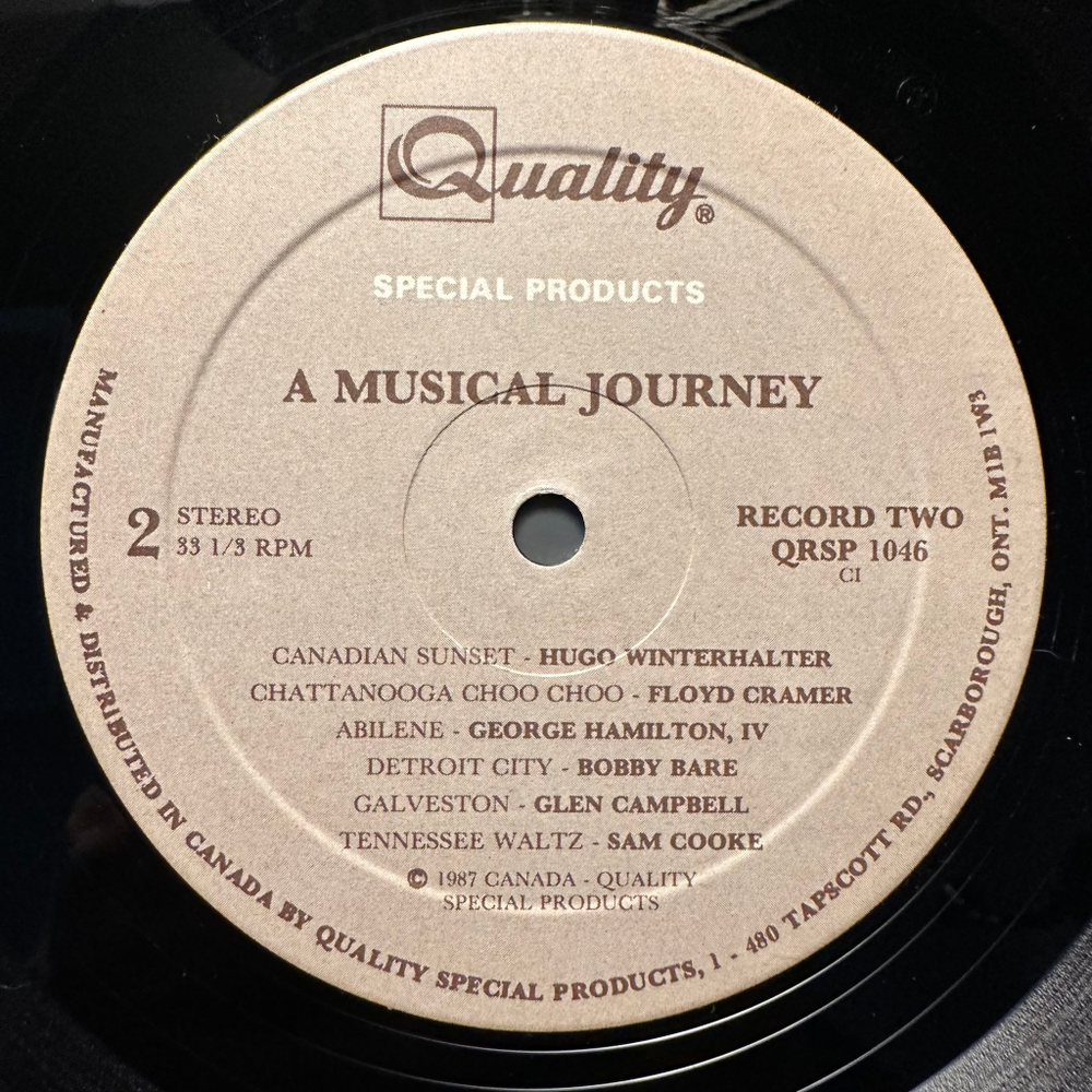 Musical Journey 2LP (Канада 1987г.)