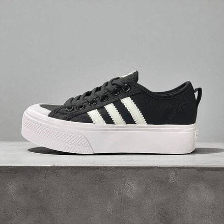 Adidas Nizza Platform • Black White