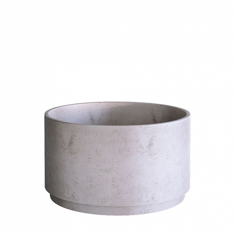 Кашпо CYLINDER XL CONCRETE WHITE D70 H45