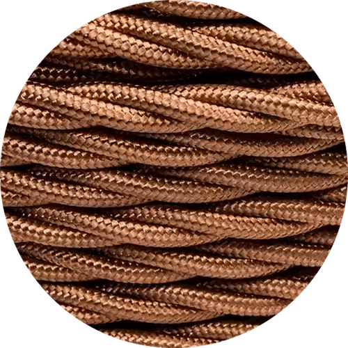 Провод витой ретро Медь глянец BIRONI B1-424-074 / 2х1,5