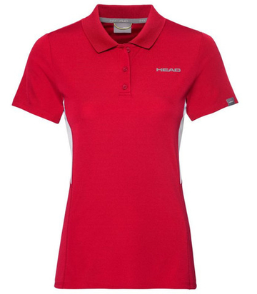 Футболка для девочки теннисная Head Club Tech Polo Shirt - красный