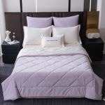КПБ на резинке Сатин Velvet Premium с Одеялом VPR011, Евро, 4 наволочки, простынь 160*200*25