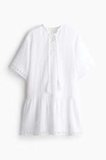 Хлопковое платье-туника — Чёрный — H&M 1293956