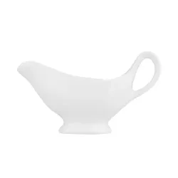 Соусник 125 мл 15,2*4,9 см с ручкой белый фарфор P.L. Proff Cuisine [8]