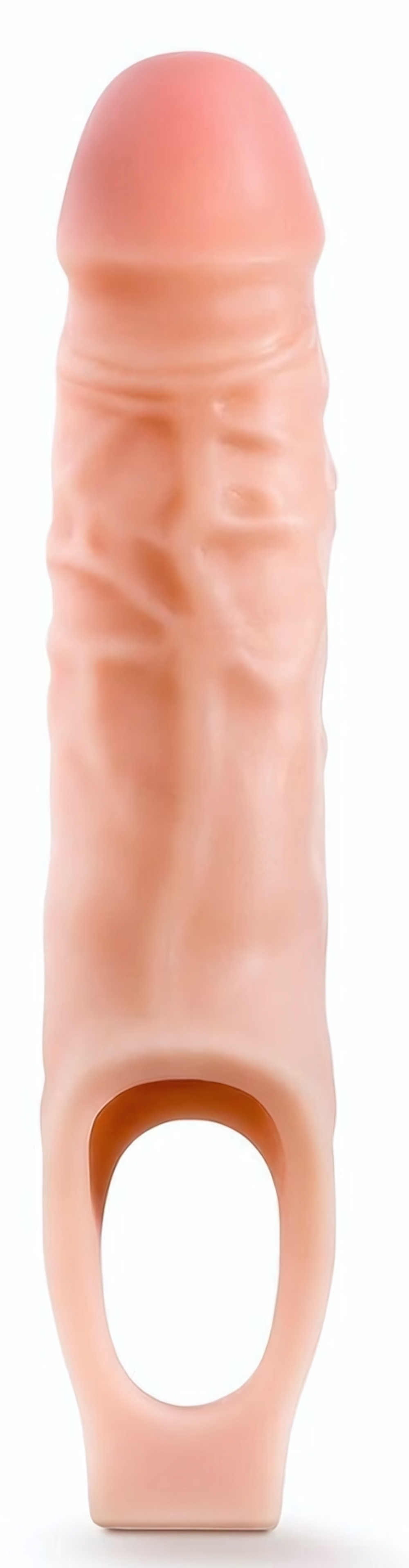 Телесная насадка на пенис 9 Inch Cock Sheath Extender - 22,2 см. (Цвет: телесный)