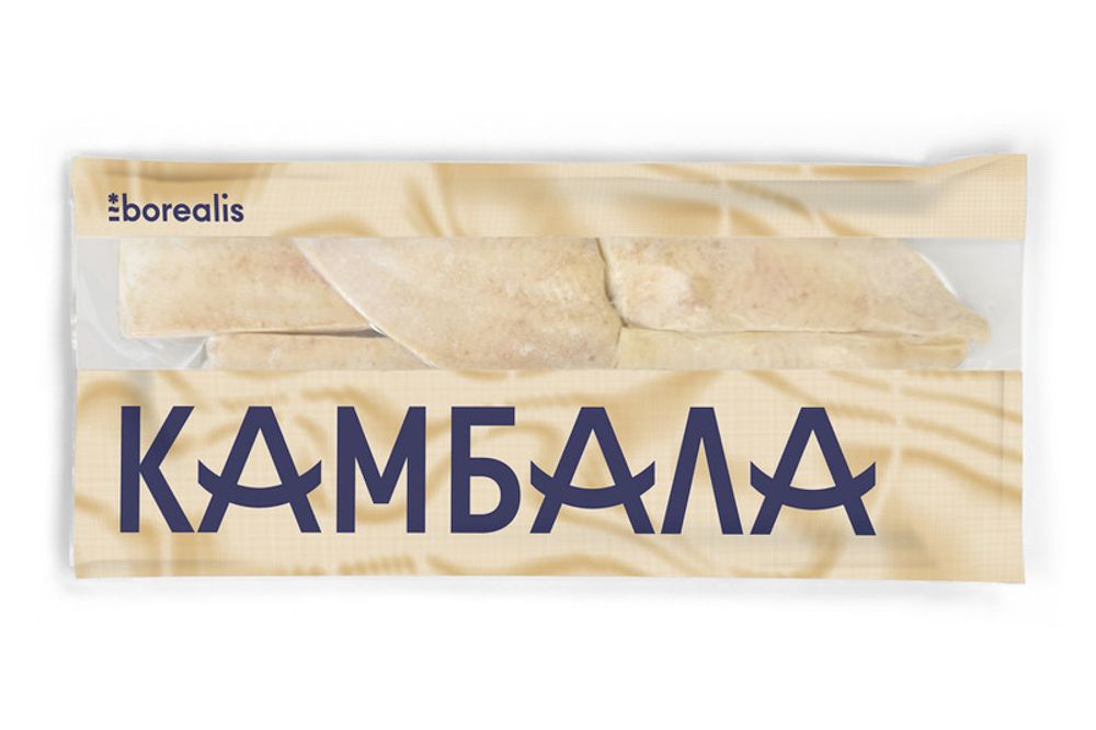 Камбала Морская кусок мороженый 700гр Borealis