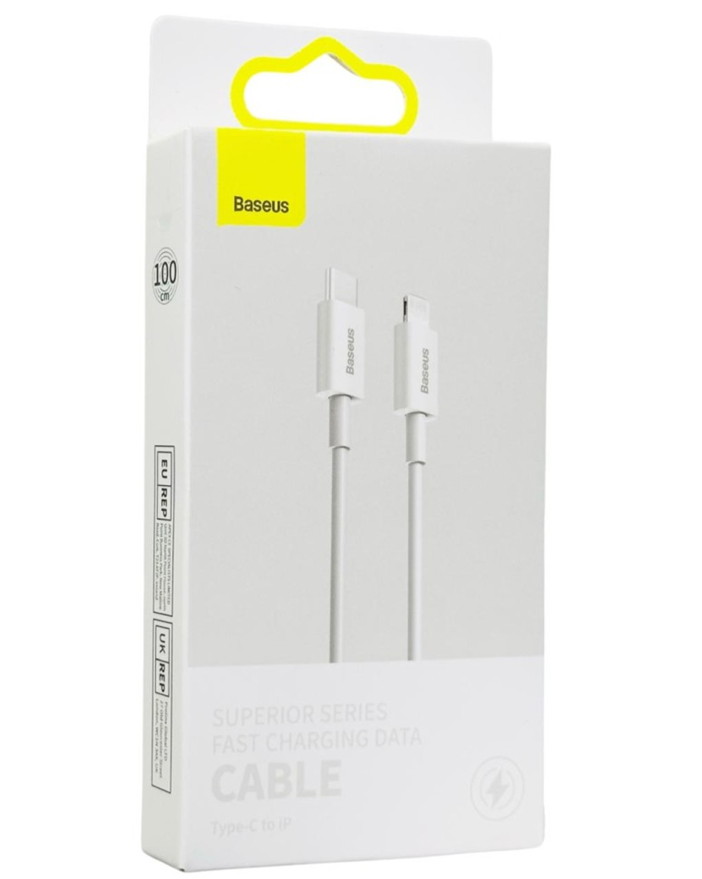 Кабель-зарядка Type-C на Lightning Baseus Superior Series 20W 1м (CATLYS-A02) белый