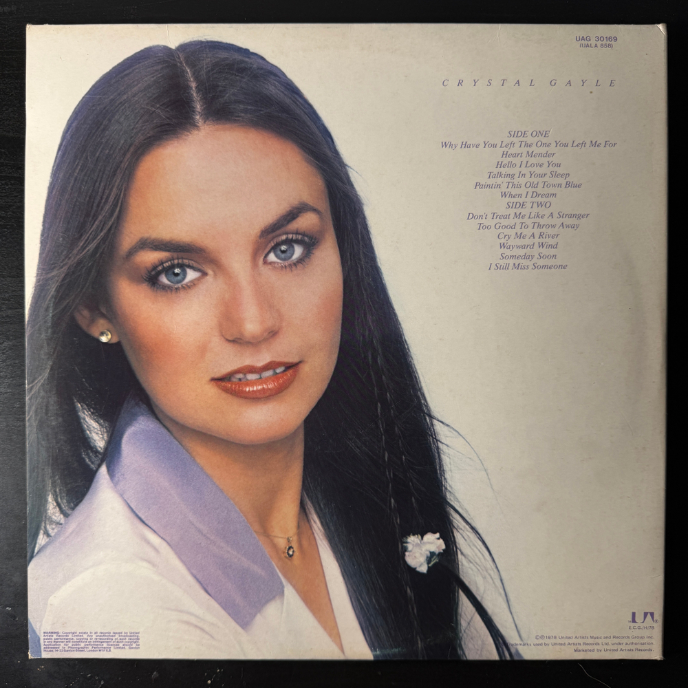 Crystal Gayle ‎– When I Dream (Англия 1978г.)
