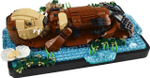 Конструктор Лего Идеи Плавающие морские выдры 21366 | LEGO Ideas Floating Sea Otters мама-выдра с детёнышем 1234 дет 18+